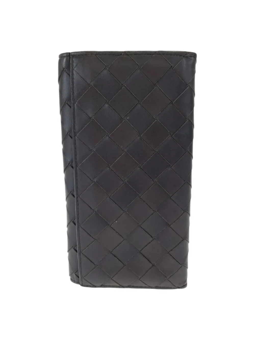 Bottega Veneta Maxi Intrecciato Brown Calfskin Wallet
